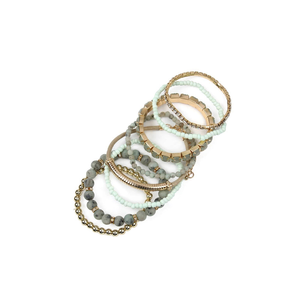 The Painted Dessert STACKABLE BEAD BRACELET SET