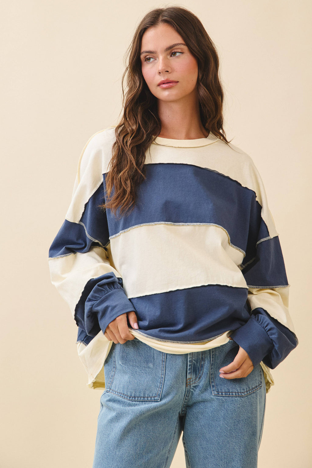 The Free Spirit Color Block Pullover