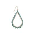 Desert Rain Turquoise Bead Teardrop Earring