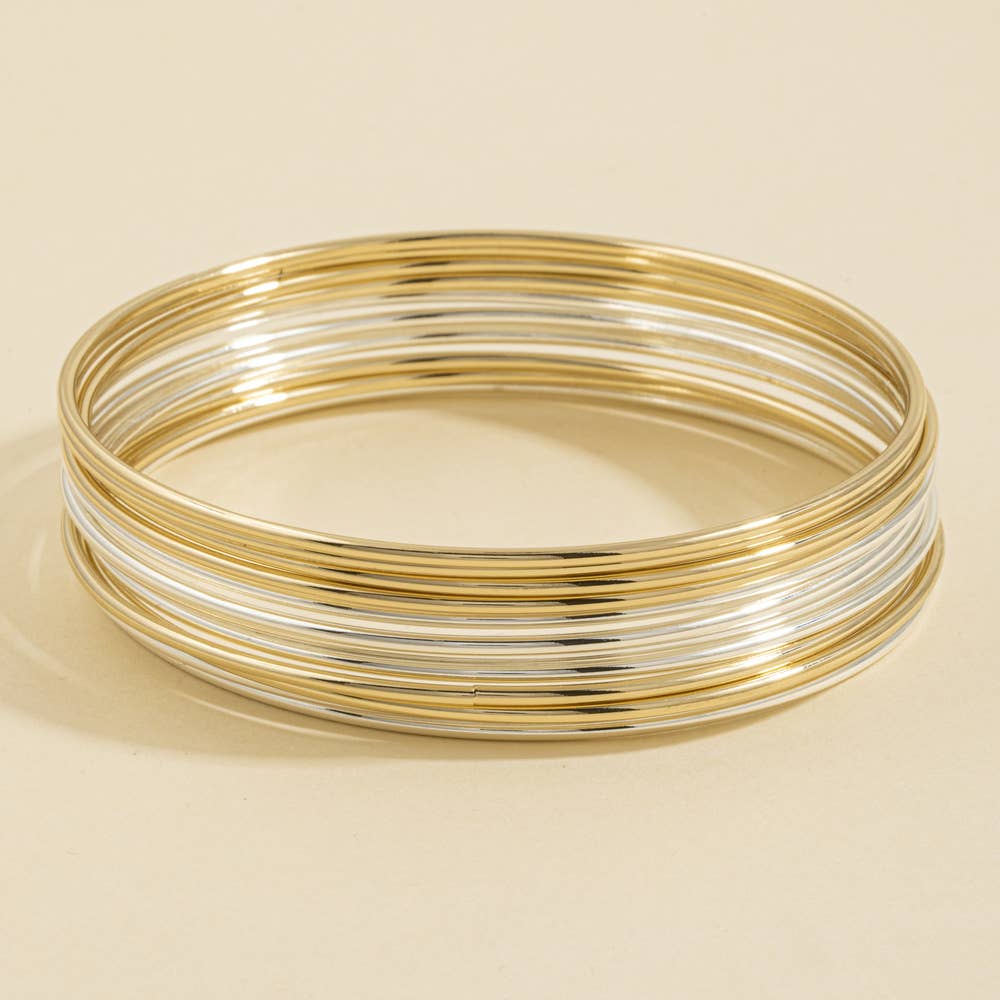 Thin Stacking Bangle Bracelet Set
