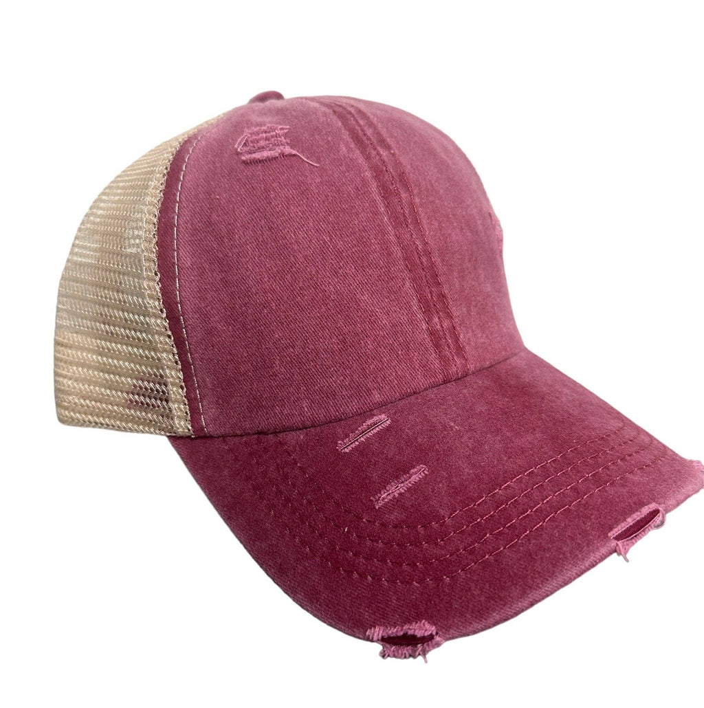 Engraved Sorry About My Husband Women's Ponytail Hat: Teal / White