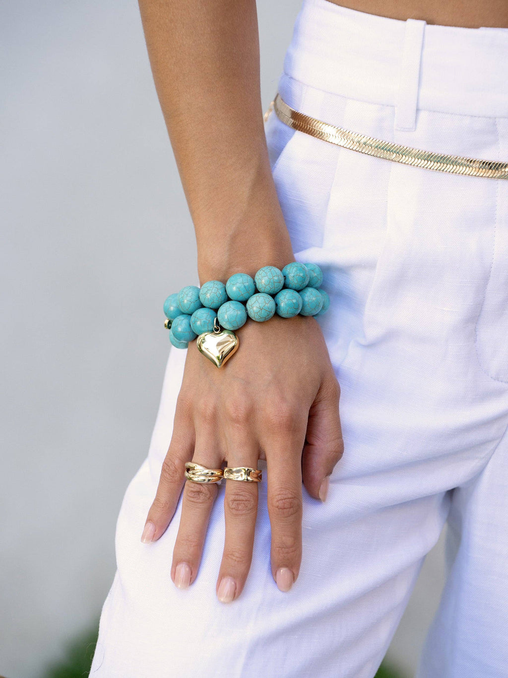 Luck and Love Turquoise Bracelet Set - Ettika
