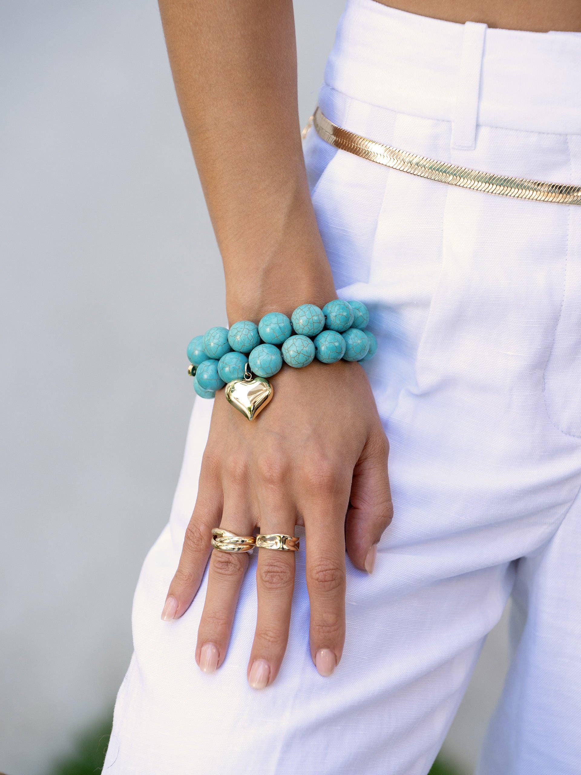 Luck and Love Turquoise Bracelet Set - Ettika
