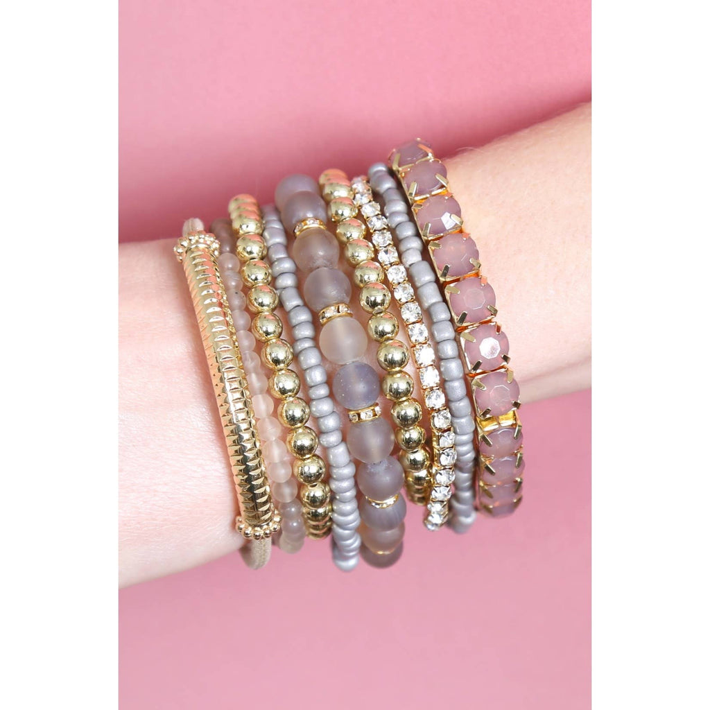 The Painted Dessert STACKABLE BEAD BRACELET SET