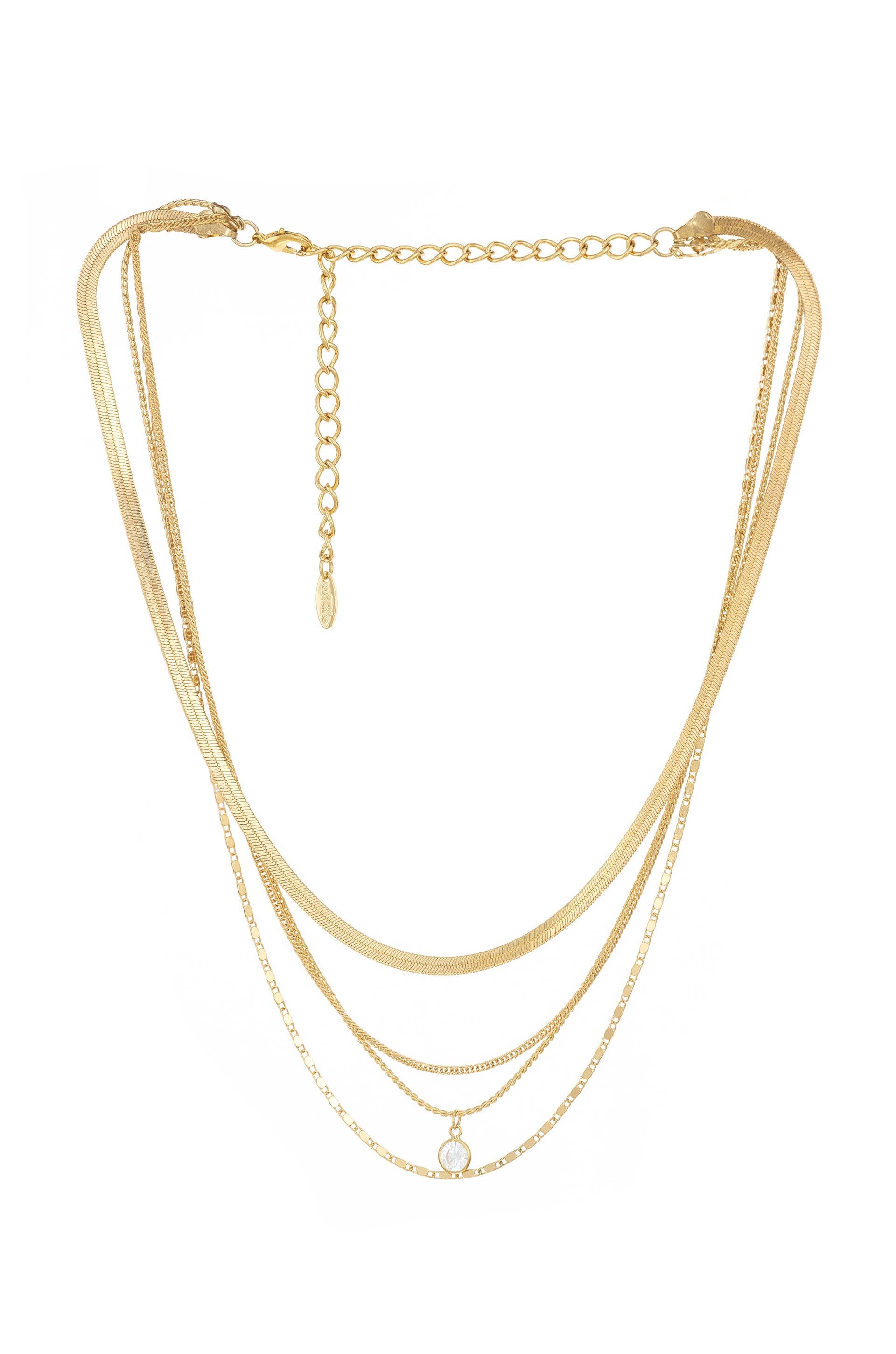 All the Chains 18k Gold Plated Layered Necklace - Ettika