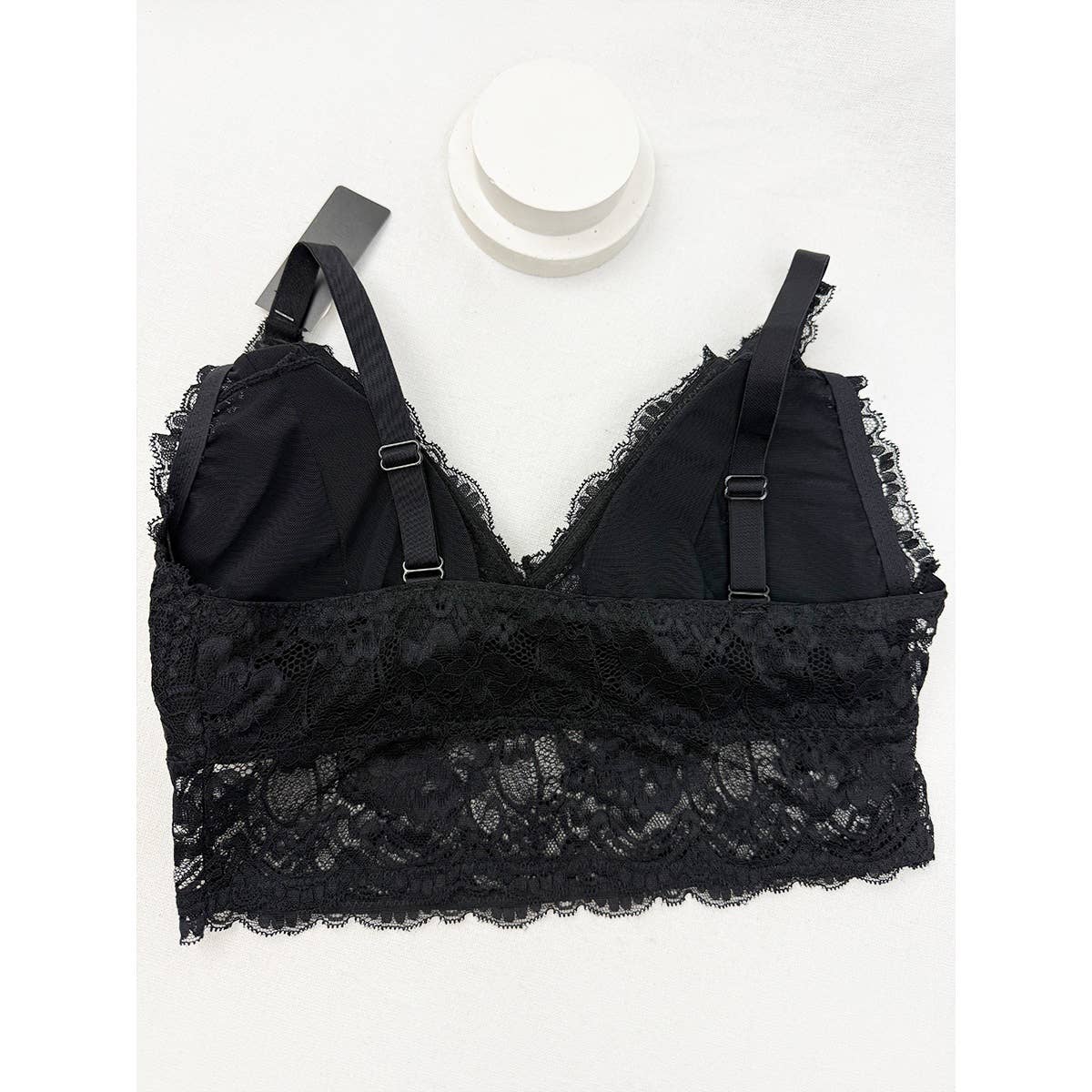 The Lowcountry Nights Floral Lace Bralette with Adjustable Straps