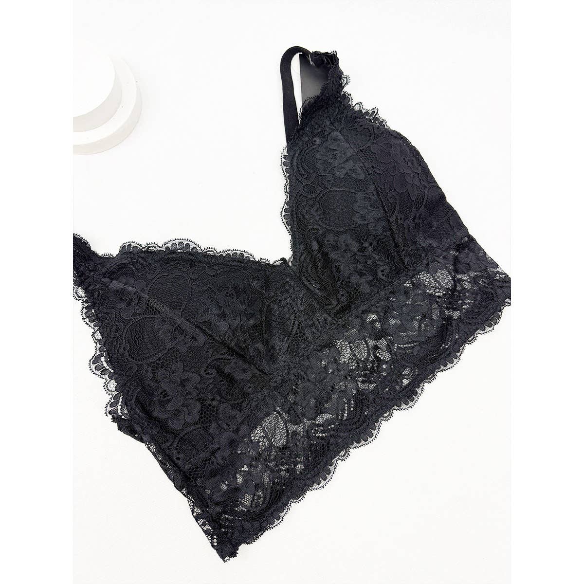 The Lowcountry Nights Floral Lace Bralette with Adjustable Straps