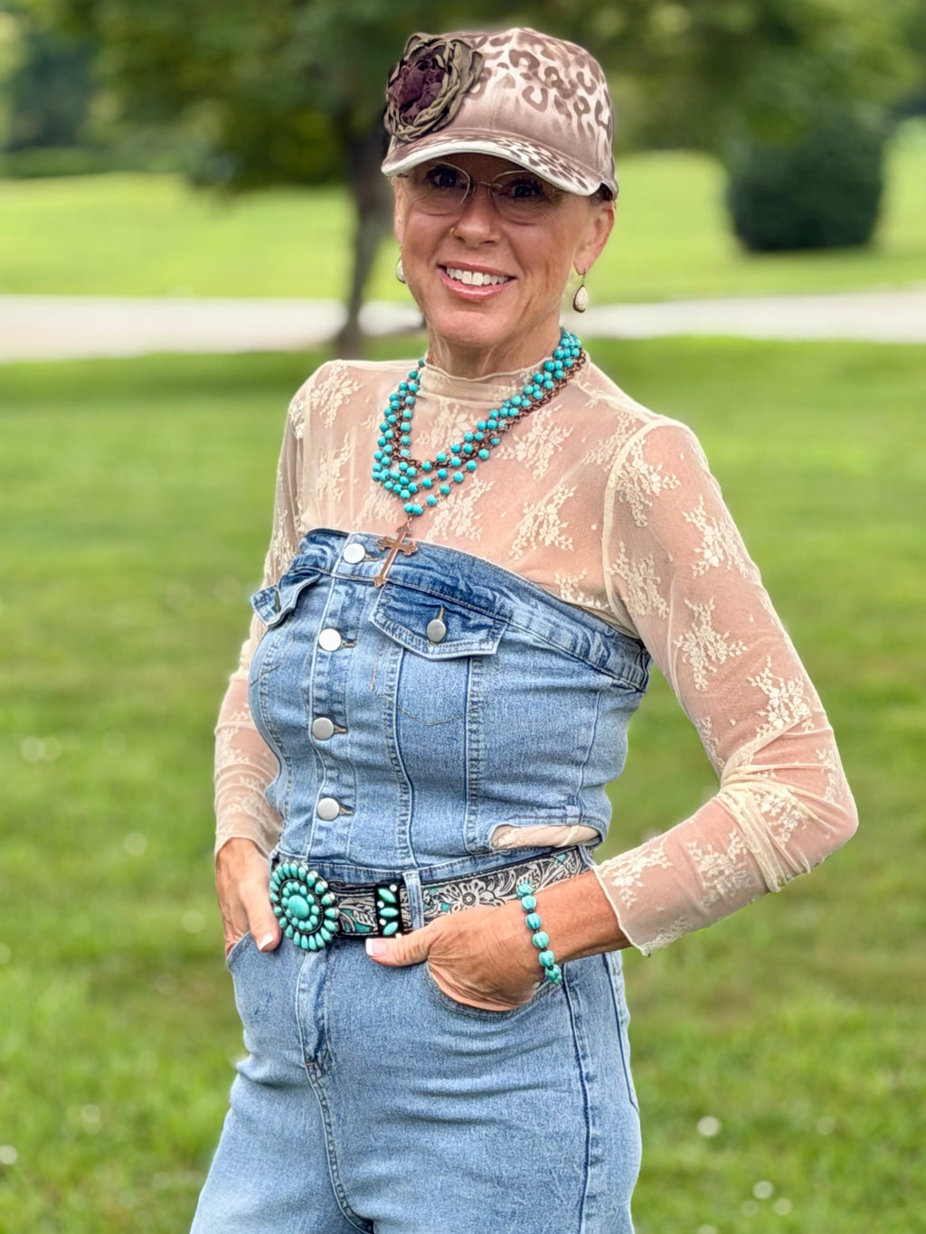 Tube Top One Shoulder Straight Leg Denim Jumpsuit