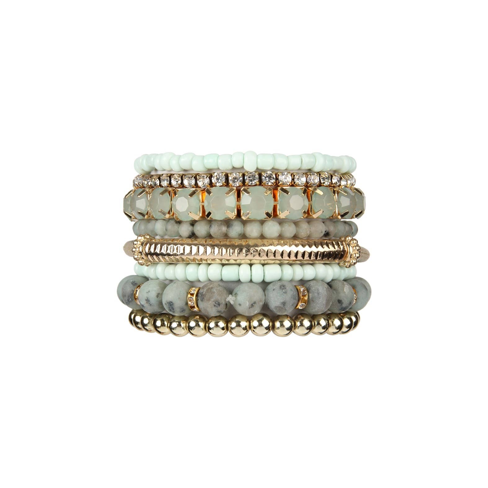 The Painted Dessert STACKABLE BEAD BRACELET SET