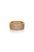 Crystal Thick Band Ring -Ettika