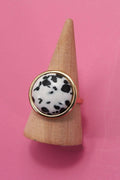 NATURAL STONE COCKTAIL STATEMENT RING | 80R084