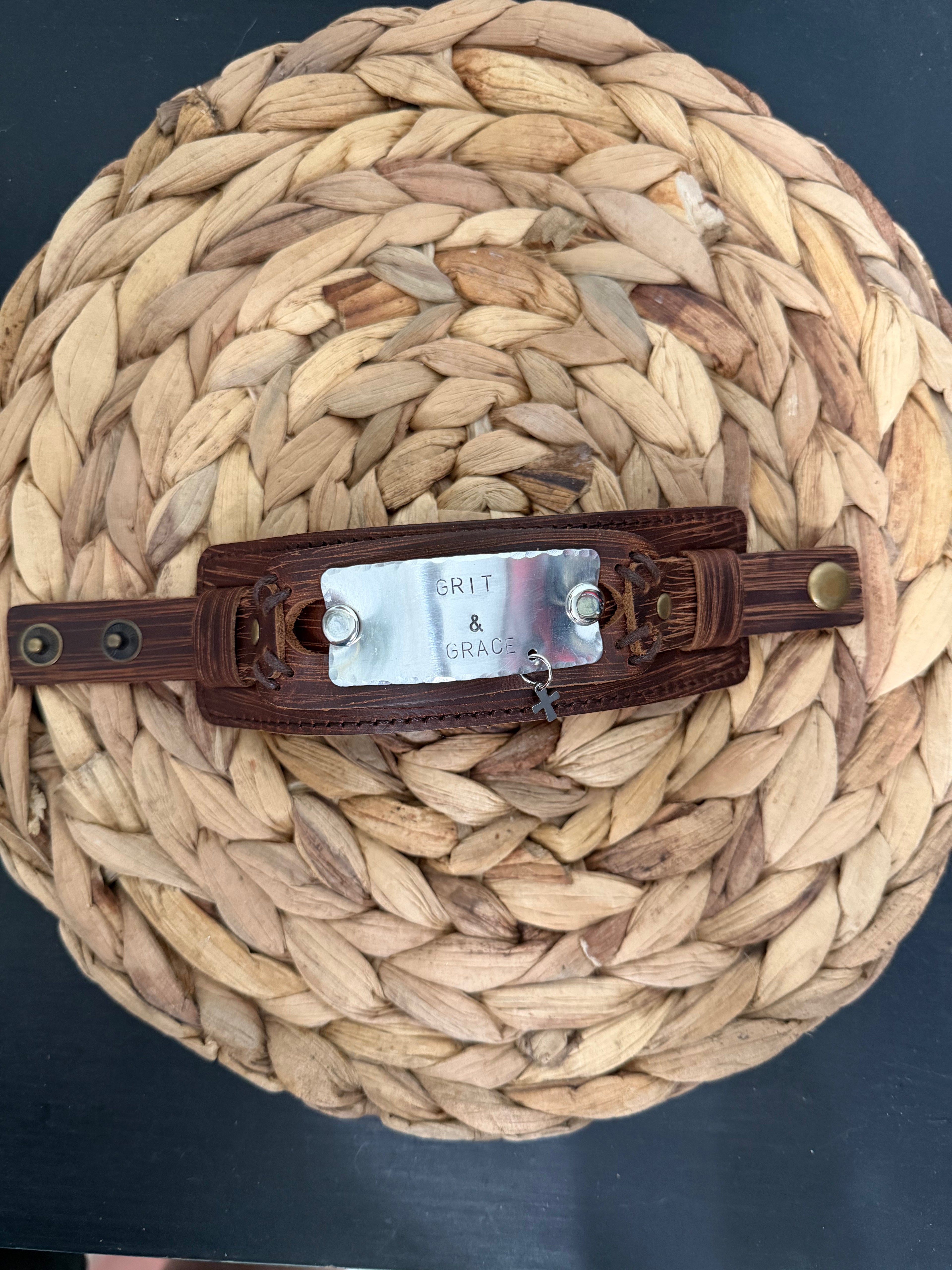 The Grit & Grace Leather Cuff