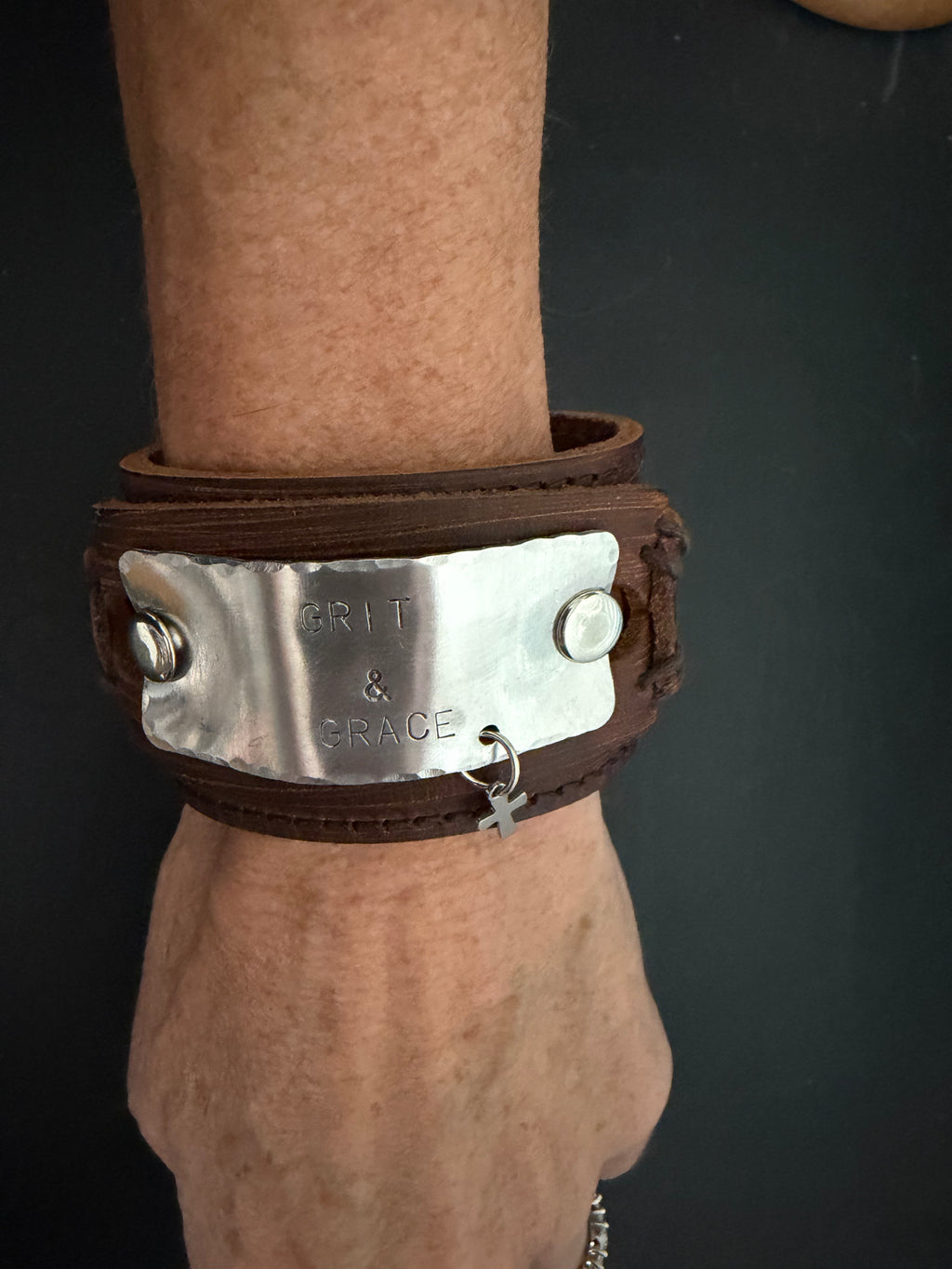 The Grit & Grace Leather Cuff