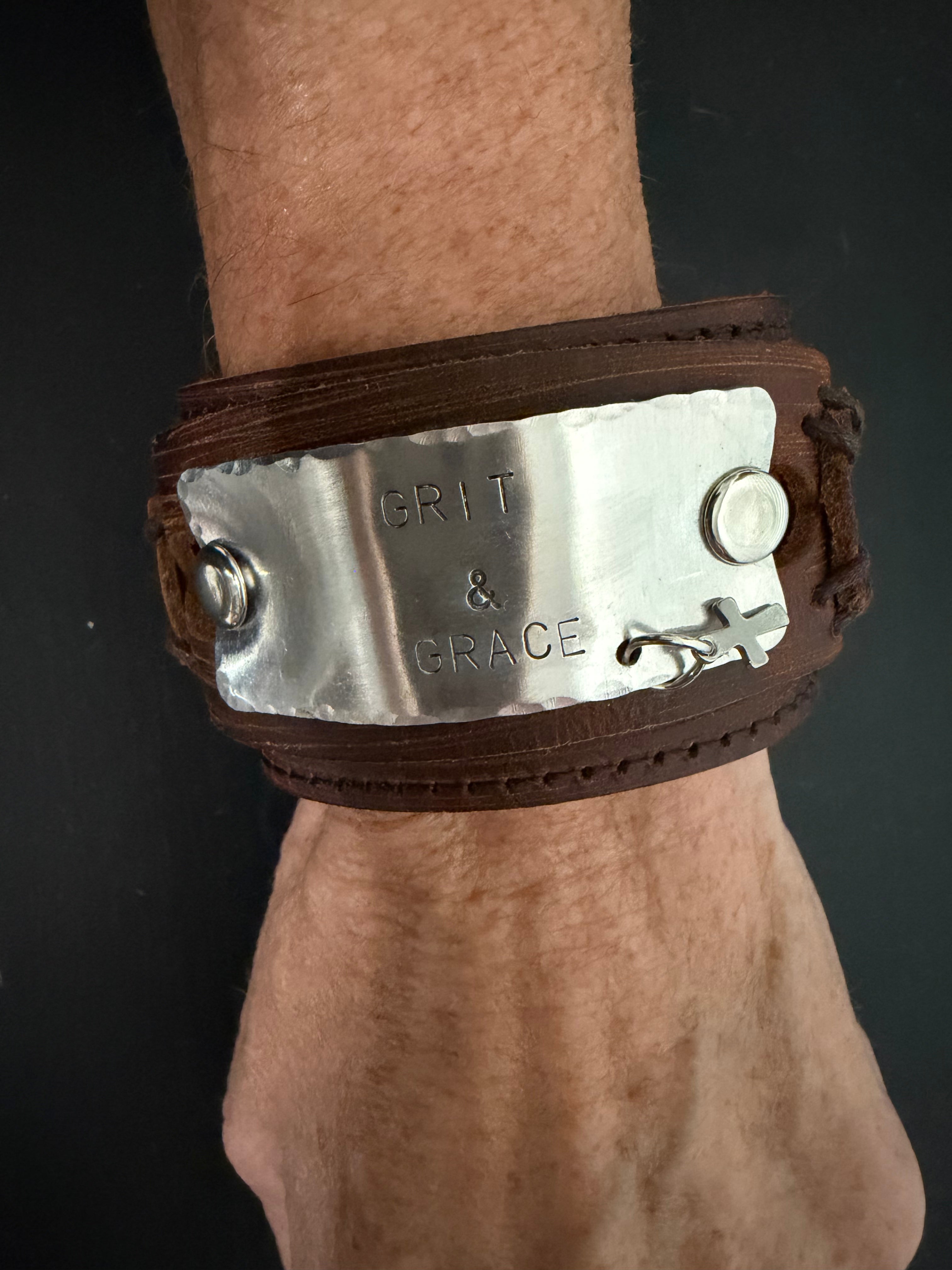 The Grit & Grace Leather Cuff