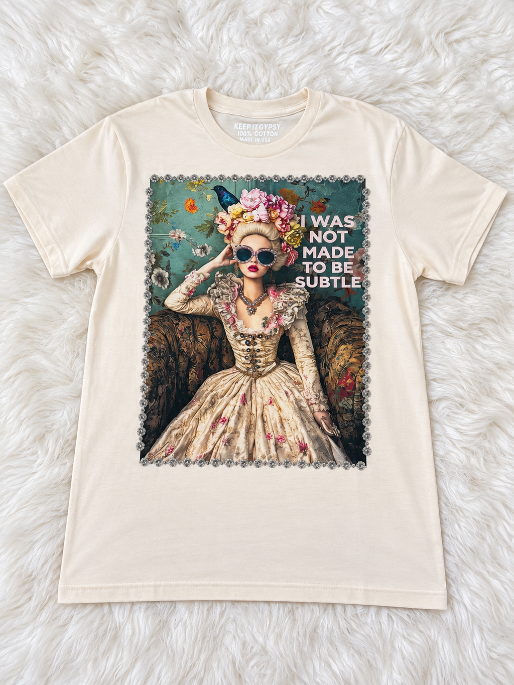 I Was Not Made To Be Subtle Cream Graphic Tee