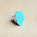 Blue Turquoise Slab Cocktail Statement Ring - The Jewelry Junkie