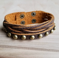 Leather Multi-Strand Braided Cuff - The Jewelry Junkie