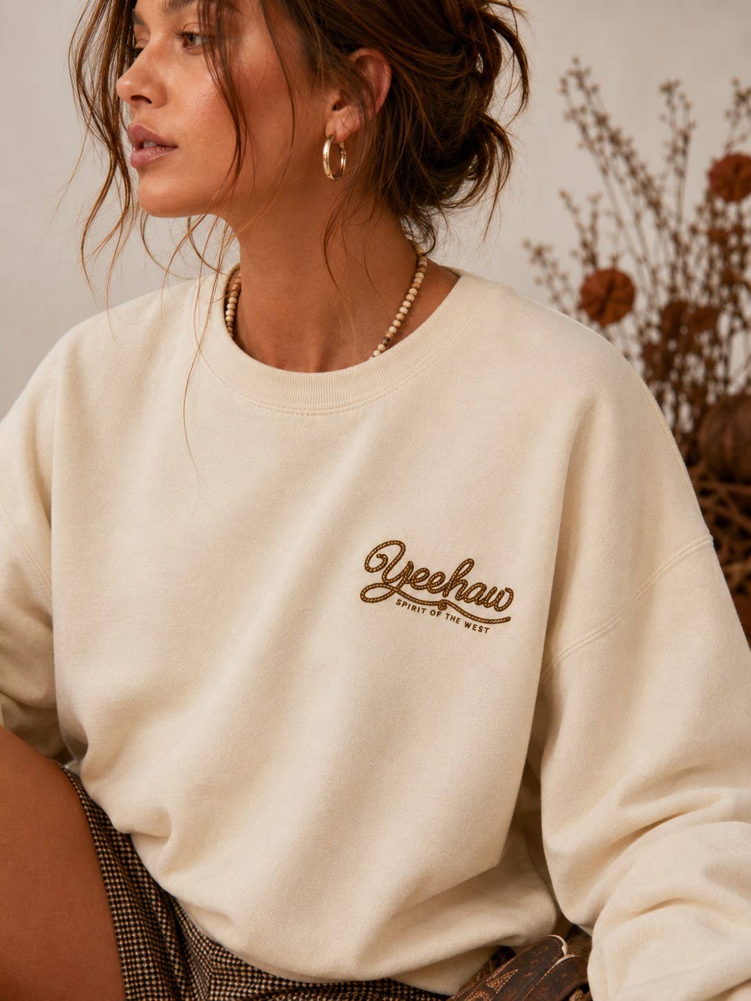 Born to be Wild Western Graphic Sweatshirt
