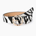 The Wild Magnolia Zebra Belt