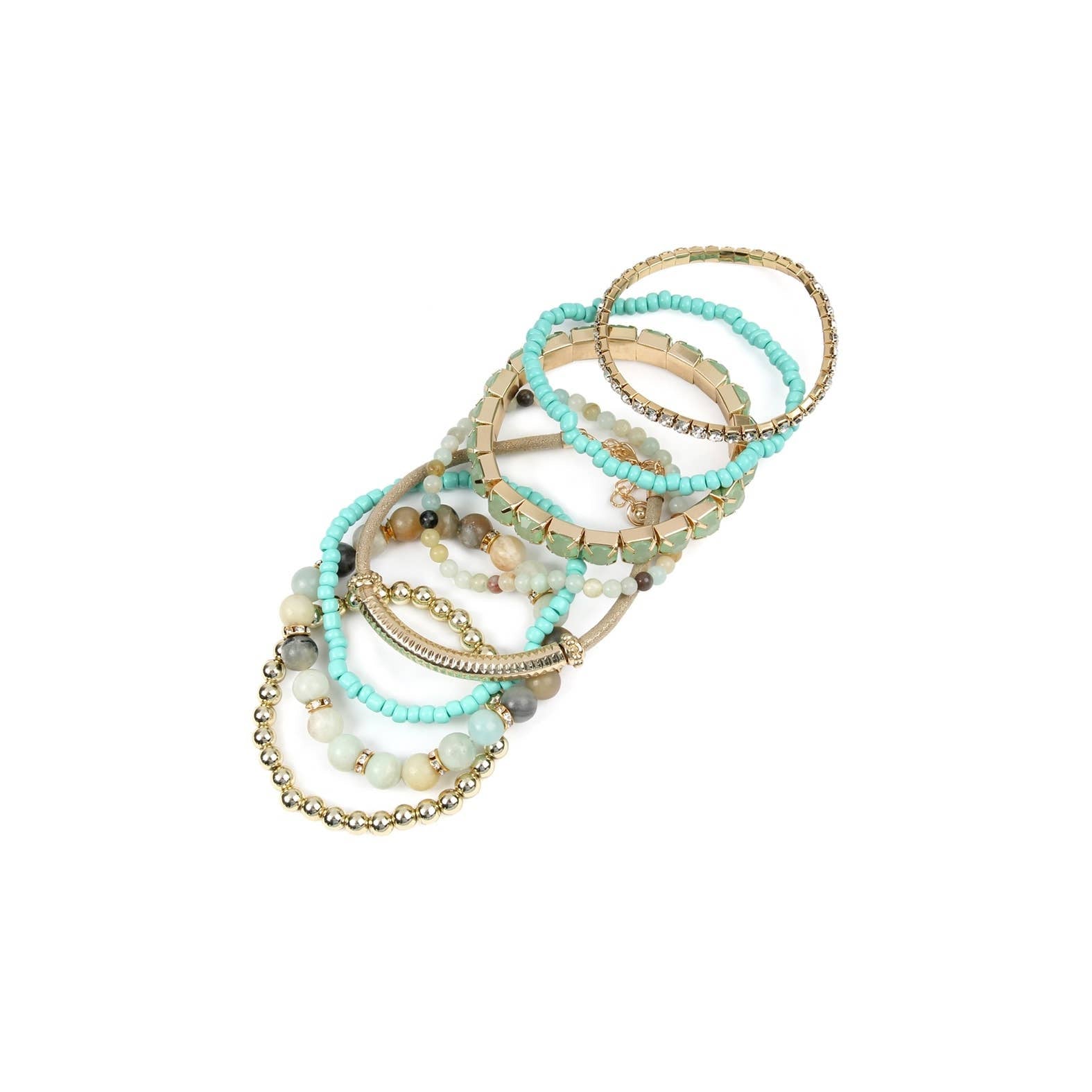 The Painted Dessert STACKABLE BEAD BRACELET SET