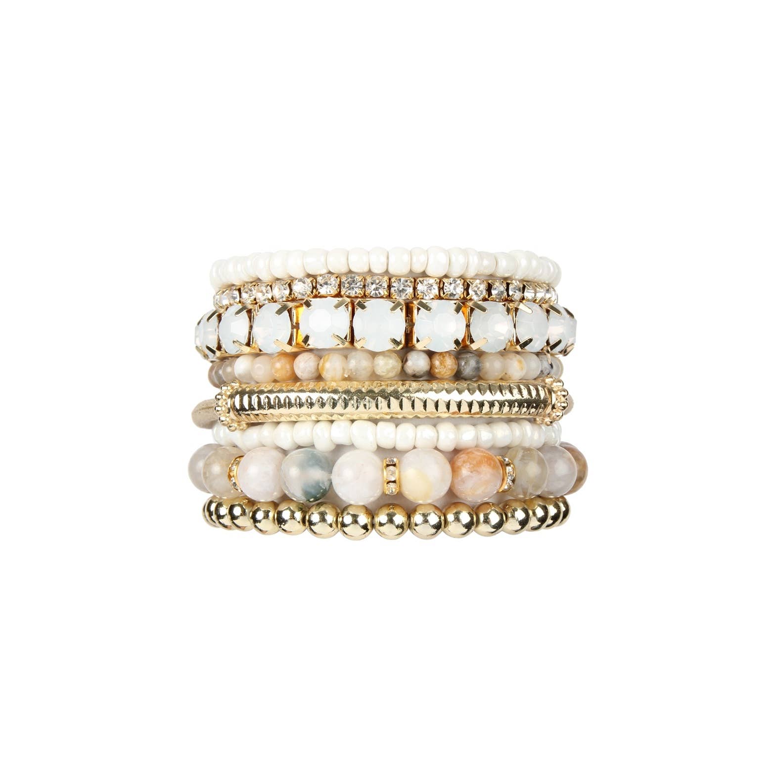 The Painted Dessert STACKABLE BEAD BRACELET SET