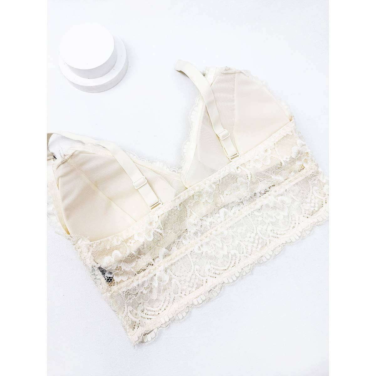 The Lowcountry Nights Floral Lace Bralette with Adjustable Straps