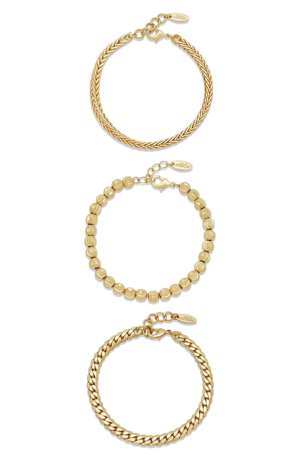 Classical 18k Gold Plated Trio Bracelet Set - Ettika