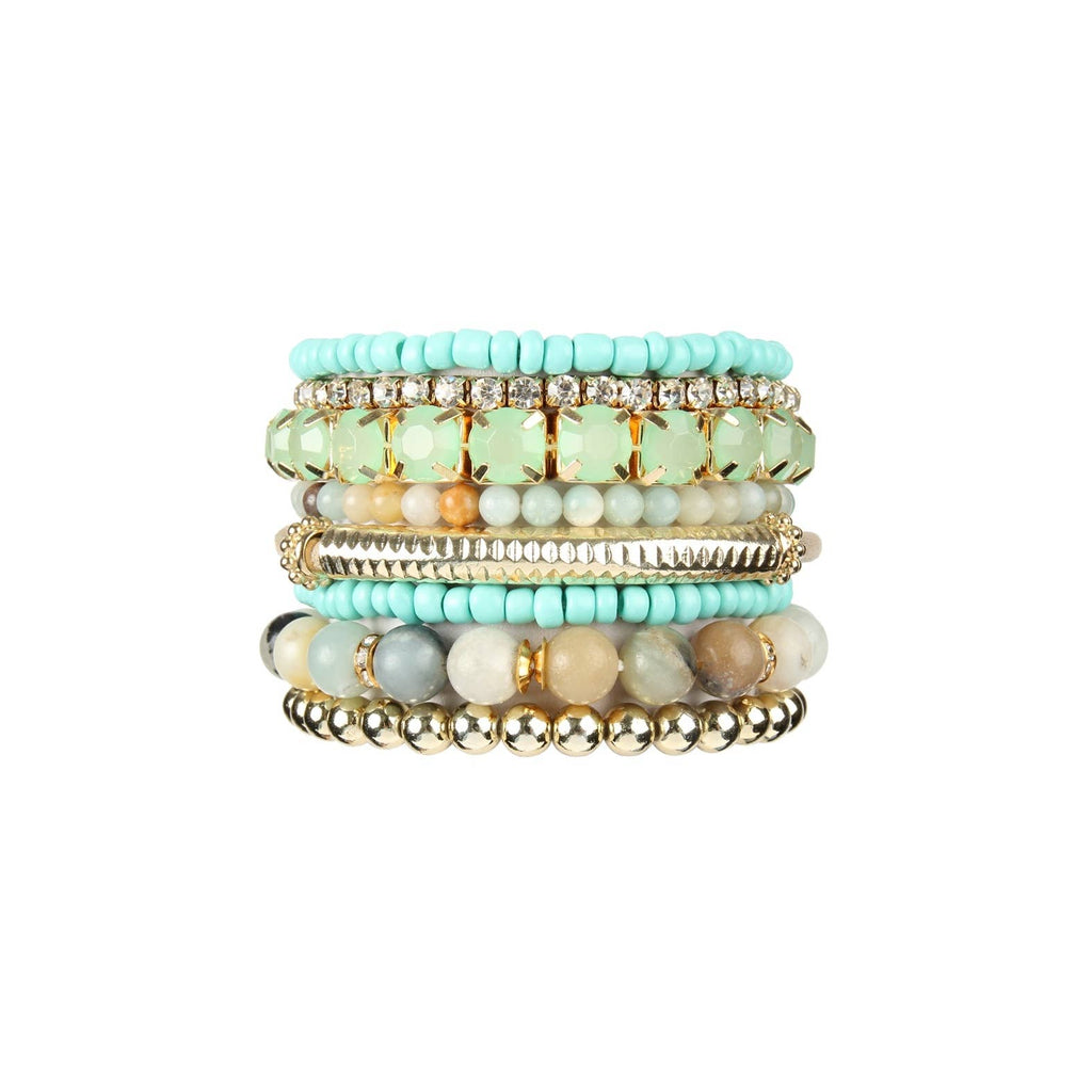 The Painted Dessert STACKABLE BEAD BRACELET SET