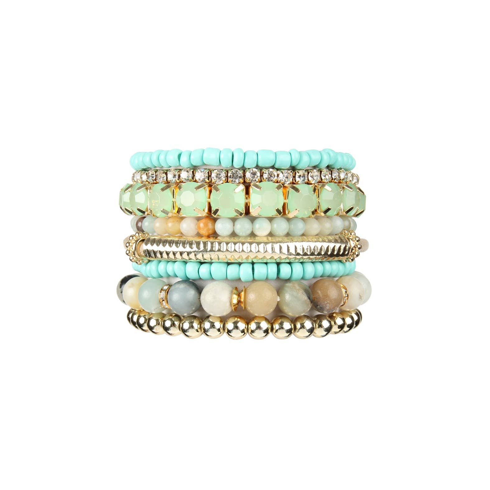 The Painted Dessert STACKABLE BEAD BRACELET SET