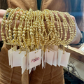 The Grace Gold Beaded Stretch Bracelet