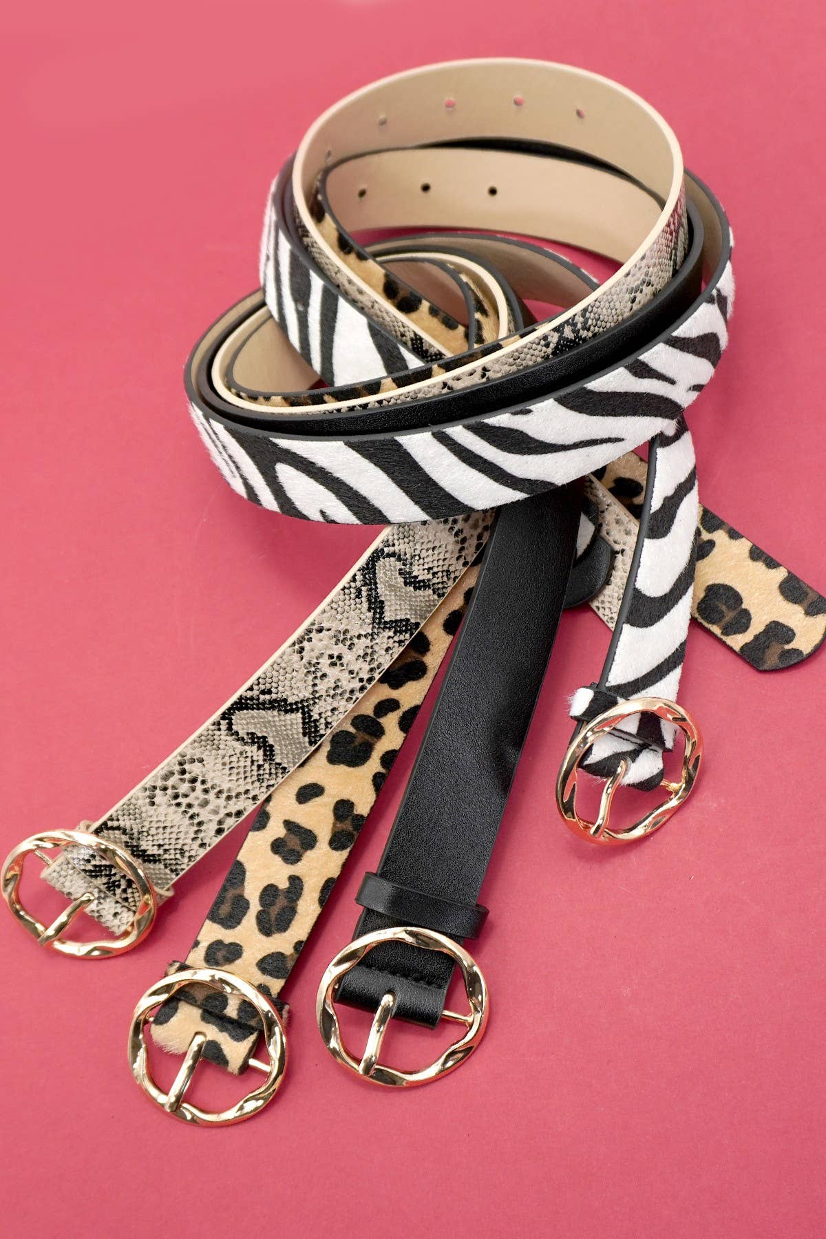 The Wild Magnolia Zebra Belt
