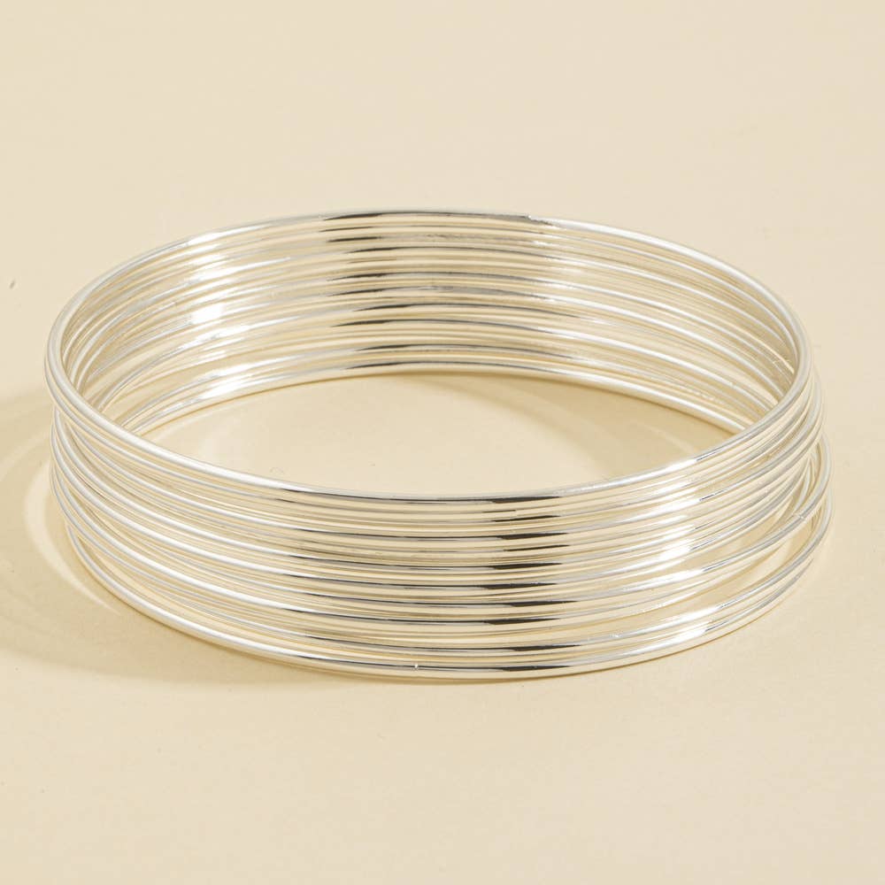 Thin Stacking Bangle Bracelet Set